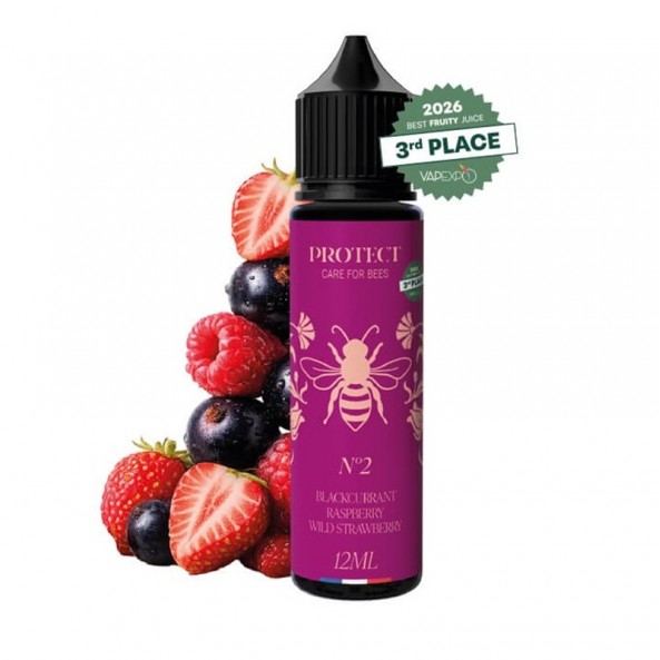 Protect Blackcurrant Raspberry Wild Strawberry Flavour Shot 12/60ml